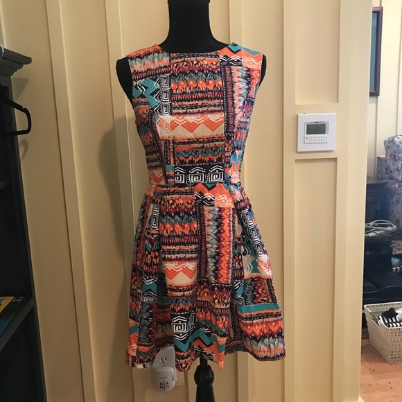 Forever 21 Multicolored Dress S - Picture 1 of 5
